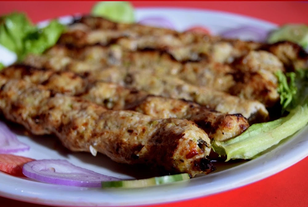 Delicious Lamb Seekh Kebab at Spirit of India Express Edmonton